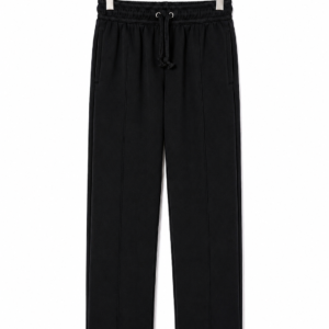Soft Lightweight  Cotton Fleece Trouser – Black